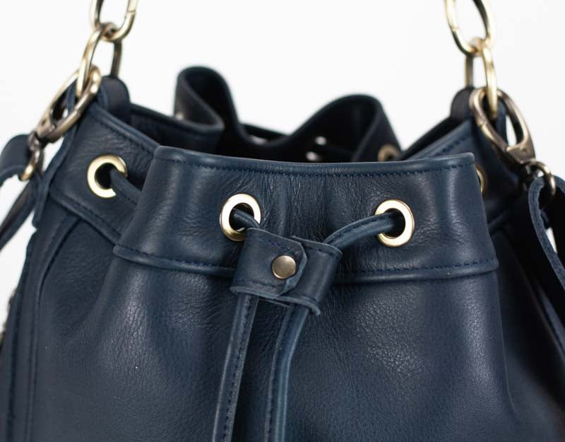 Danae bag - Blue leather - milloobags