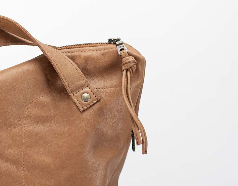 Minos backpack - Milk coffee brown leather - milloobags