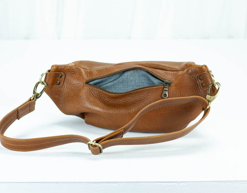 Haris fanny pack - Brown leather - milloobags