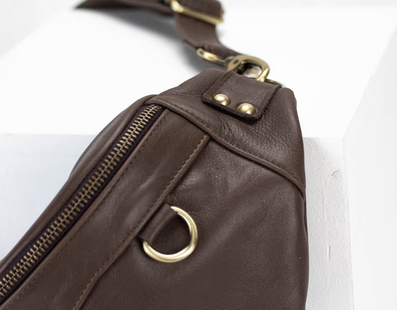 Haris fanny pack - Terra brown leather - milloobags