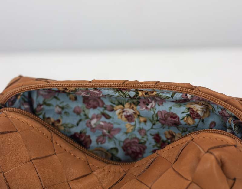 REC case - Brown handweaved leather - milloobags