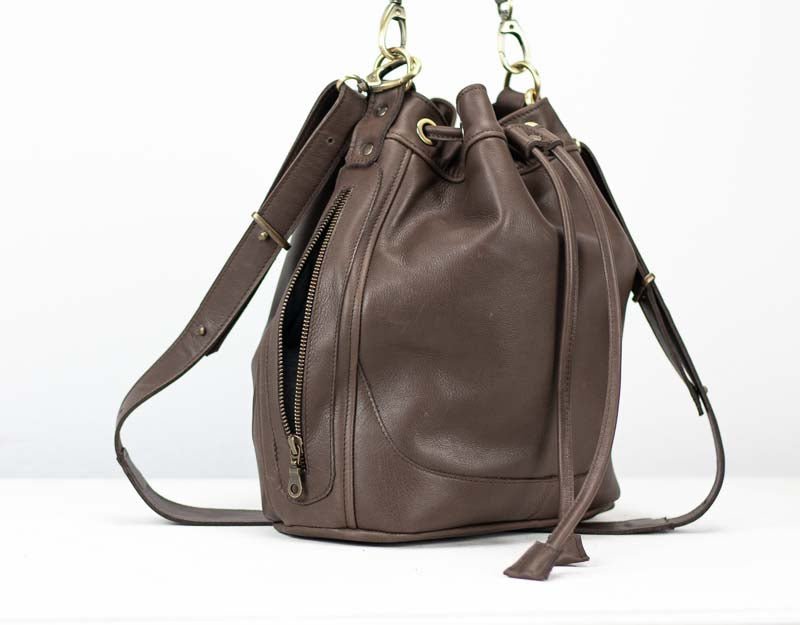 Danae bag - Terra brown leather - milloobags