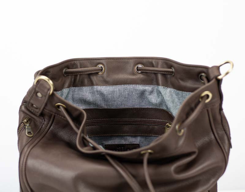 Danae bag - Terra brown leather - milloobags