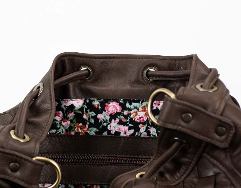 Danae bag - Terra brown leather - milloobags