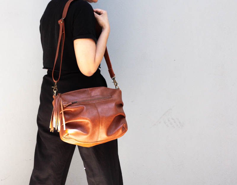 Ariadne purse - Brown leather - milloobags