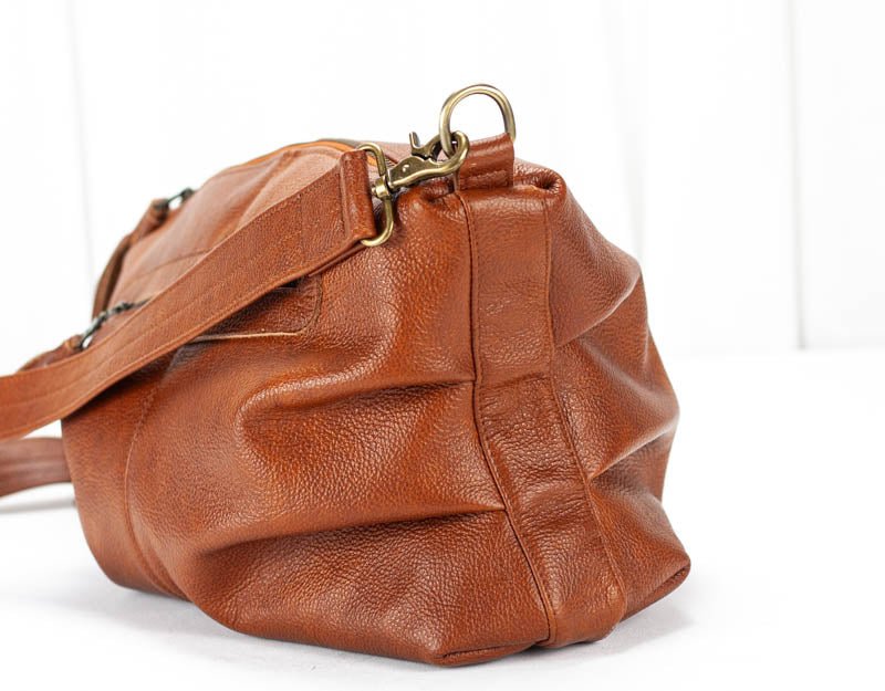 Ariadne purse - Brown leather - milloobags