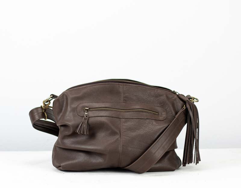 Ariadne purse - Terra brown leather - milloobags