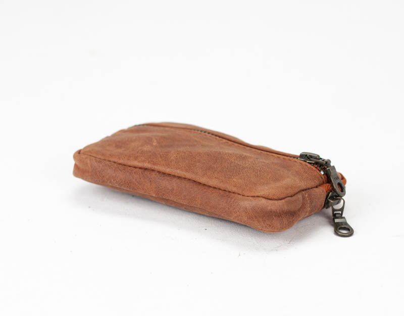 Antheia wallet - Hazelnut brown leather - milloobags