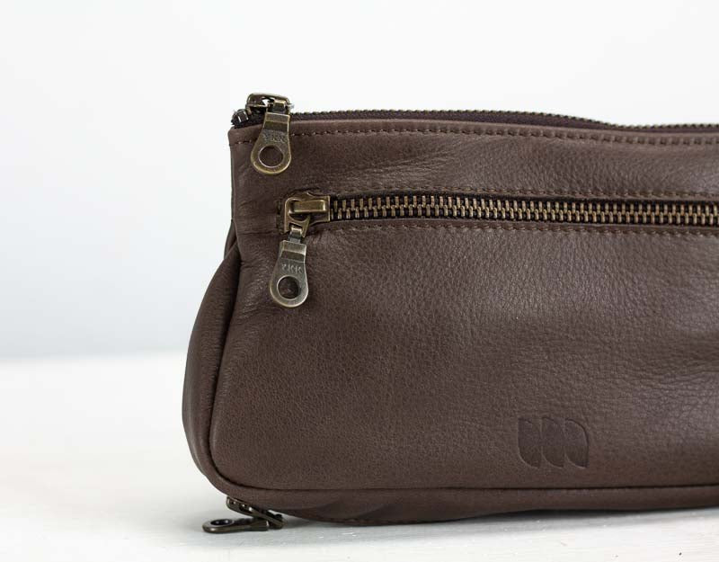 Thalia wallet - Terra brown leather - milloobags