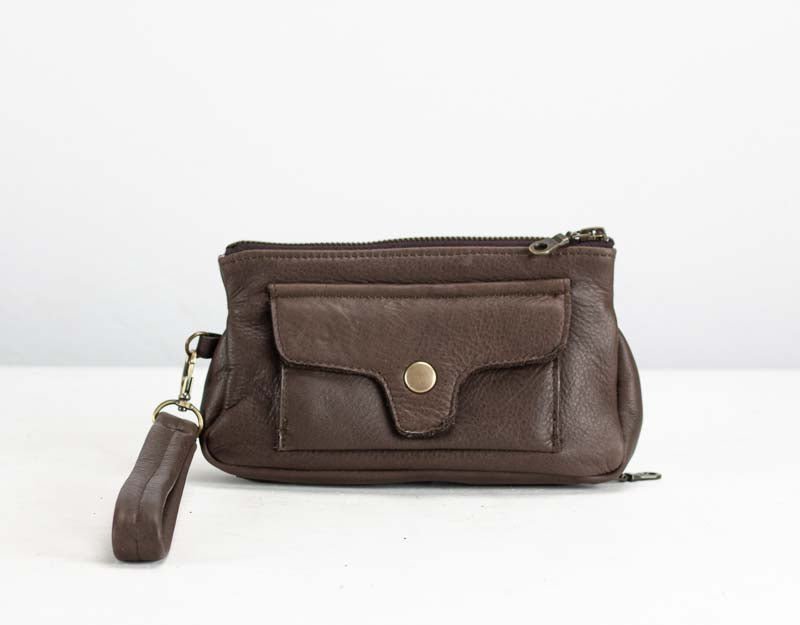 Thalia wallet - Terra brown leather - milloobags