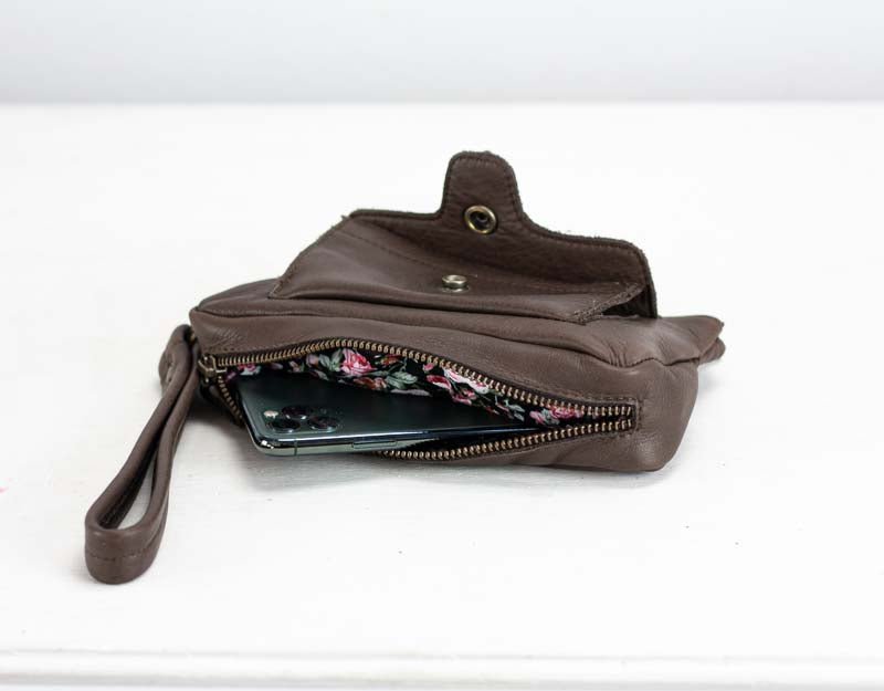 Thalia wallet - Terra brown leather - milloobags