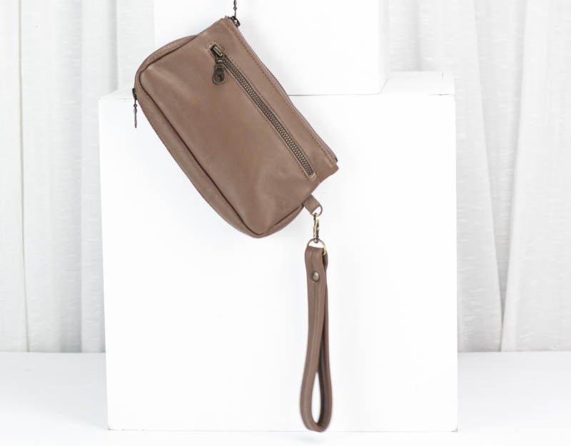 Thalia wallet - Coffee brown leather - milloobags