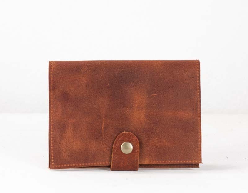 Iole wallet - Brown vintage leather - milloobags