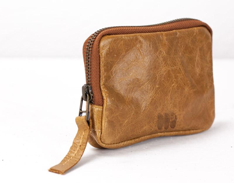 Myrto wallet - Brown distressed leather - milloobags