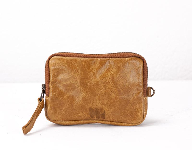 Myrto wallet - Brown distressed leather - milloobags