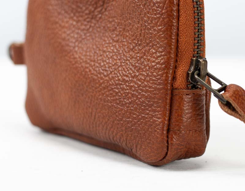 Myrto wallet - Brown leather - milloobags