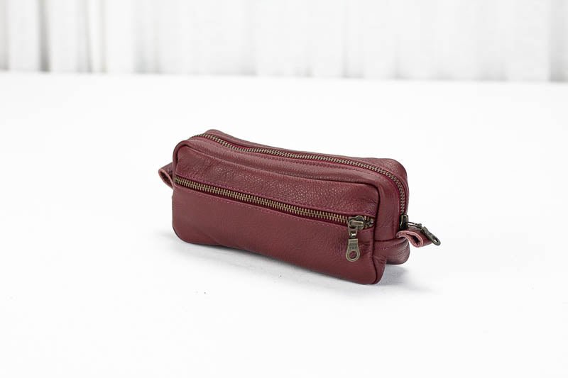 Brick case - Burgundy leather - milloobags