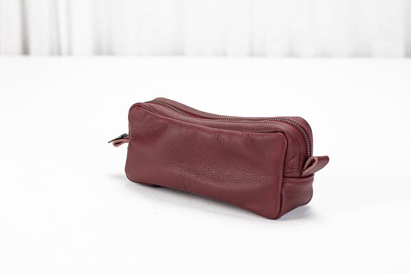 Brick case - Burgundy leather - milloobags
