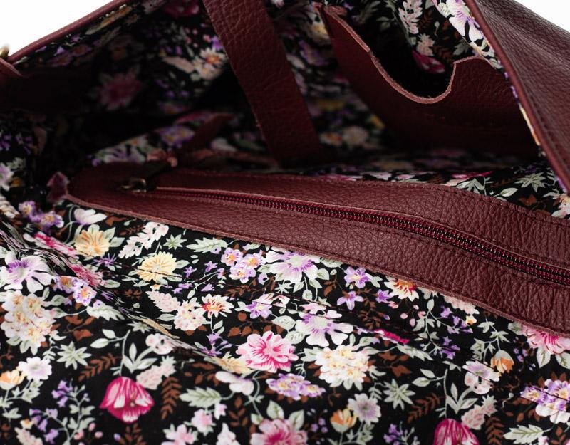 Erato clutch - Burgundy leather - milloobags