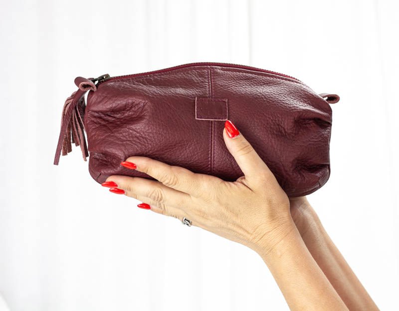 Ariadne case - Burgundy leather - milloobags