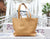 Calisto tote bag - Caramel pebbled leather - milloobags