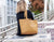 Calisto tote bag - Caramel pebbled leather - milloobags