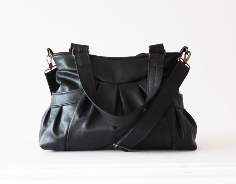 Elessa bag - Black leather - milloobags