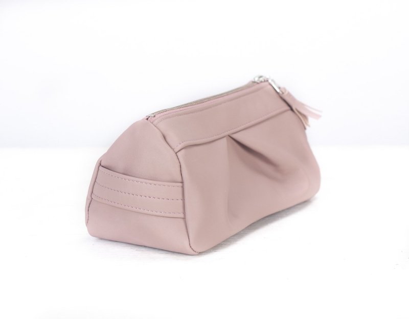 Estia case - Beige pink leather - milloobags