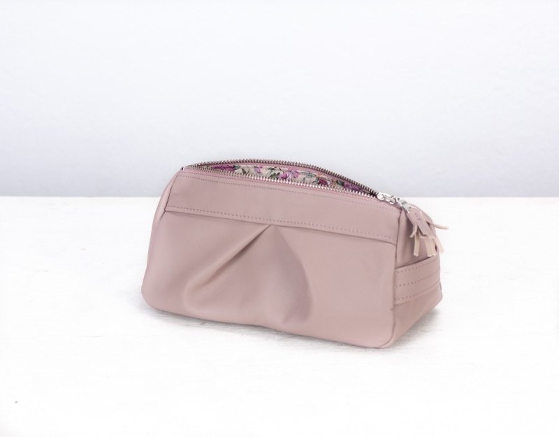 Estia case - Beige pink leather - milloobags