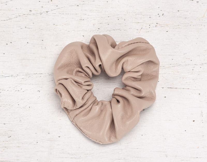 Genuine leather scrunchies - Earth tone colors - milloobags