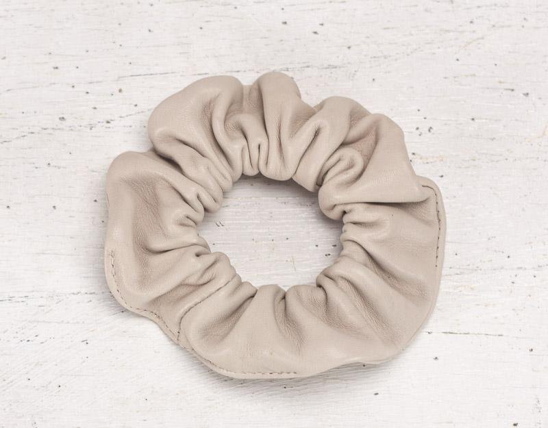 Genuine leather scrunchies - Earth tone colors - milloobags