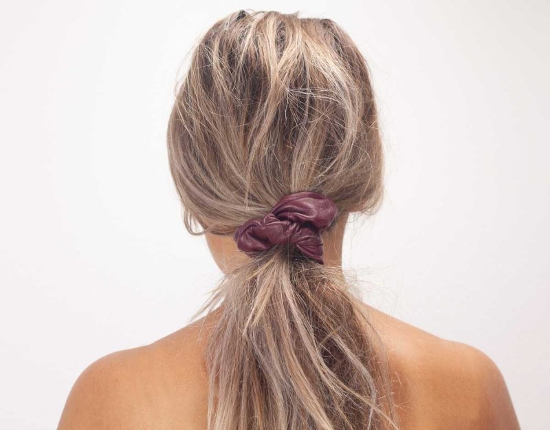 Genuine leather scrunchies - Various colors - milloobags
