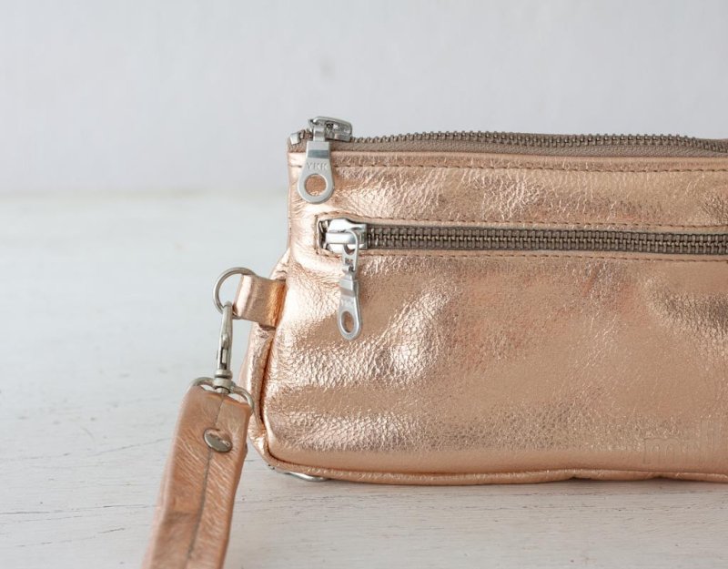 Thalia wallet - Silver or Rose gold leather - milloobags