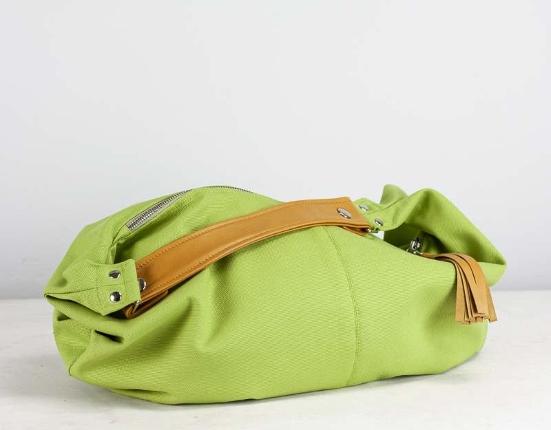 Lime green leather bag best sale