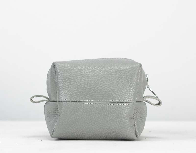 Cube case - Grey pebbled leather