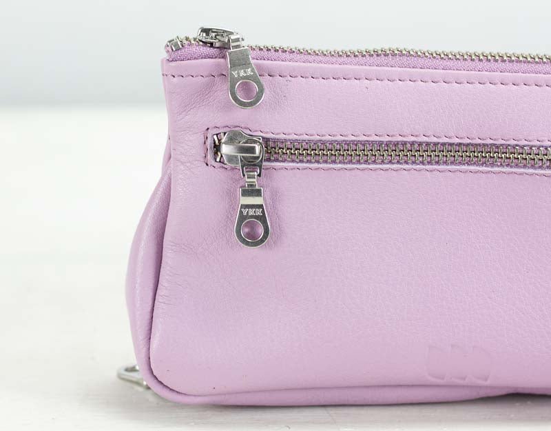Thalia wallet - Lilac leather - milloobags