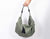 Kallia mini bag - Mint wool and Black leather - milloobags