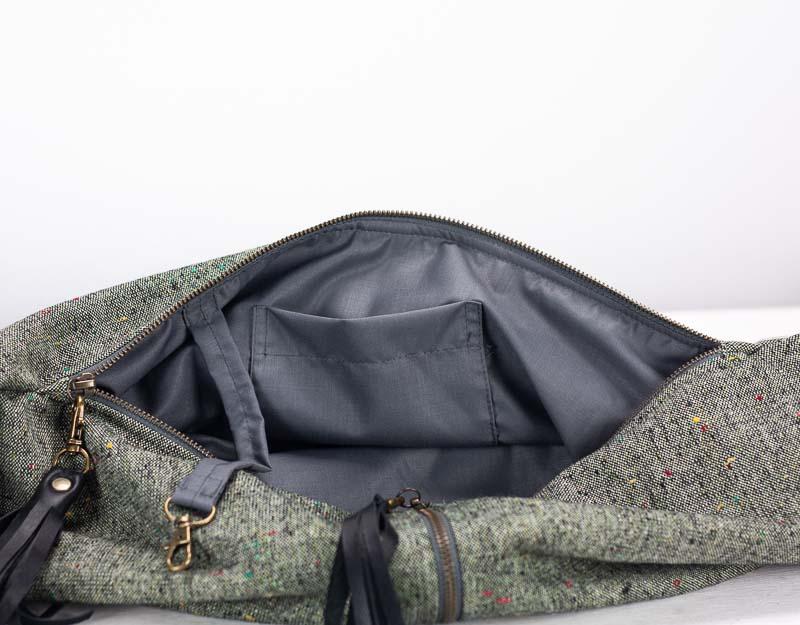 Kallia crossbody bag - Black leather