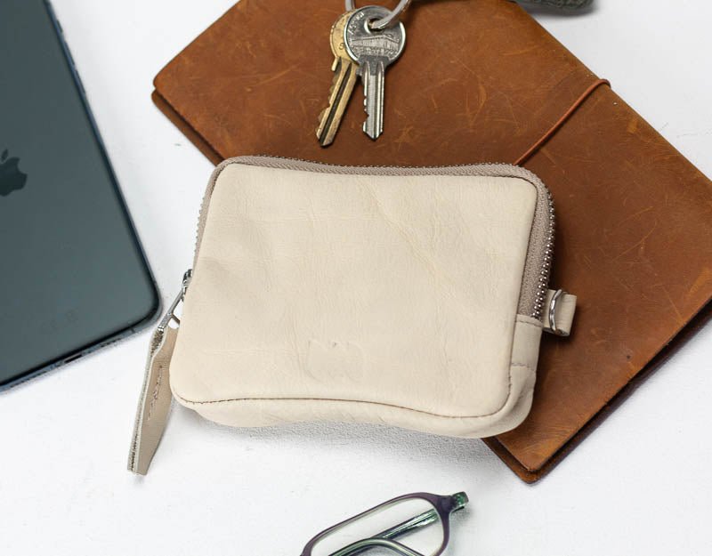 Myrto wallet - Offwhite leather - milloobags