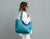 Calisto tote bag - Petrol blue pebbled leather - milloobags