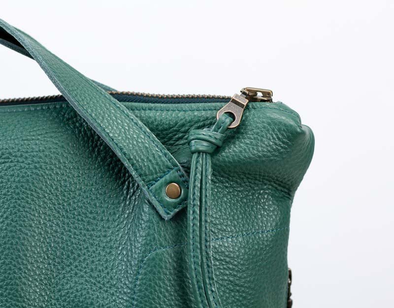 Minos backpack - Petrol green leather - milloobags