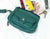 Thalia wallet - Petrol green leather - milloobags