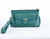 Thalia wallet - Petrol green leather - milloobags