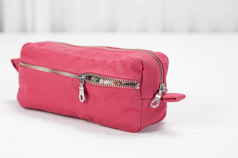 Brick case - Pink cotton canvas - milloobags