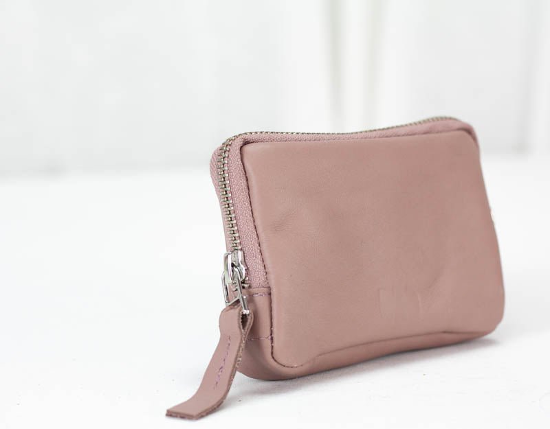 Myrto wallet - Sandy pink leather - milloobags