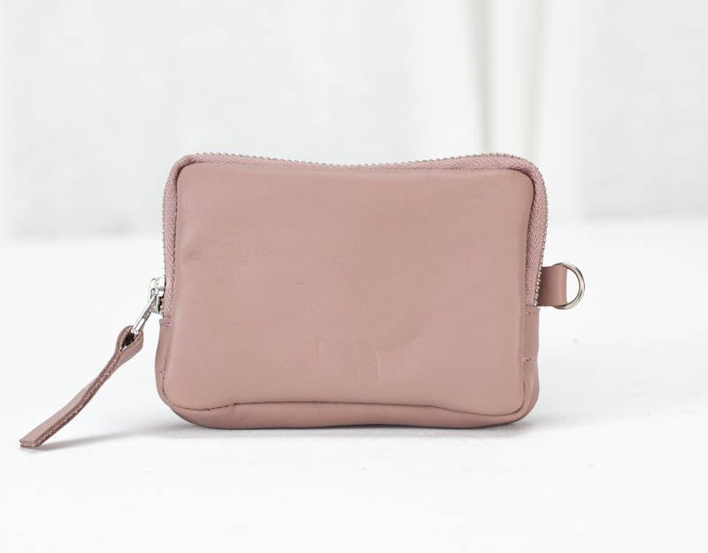 Myrto wallet - Sandy pink leather - milloobags