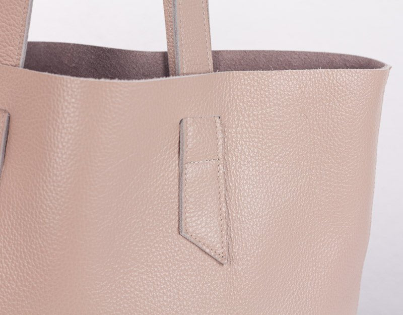 Calisto tote bag - Powder Pink leather - milloobags
