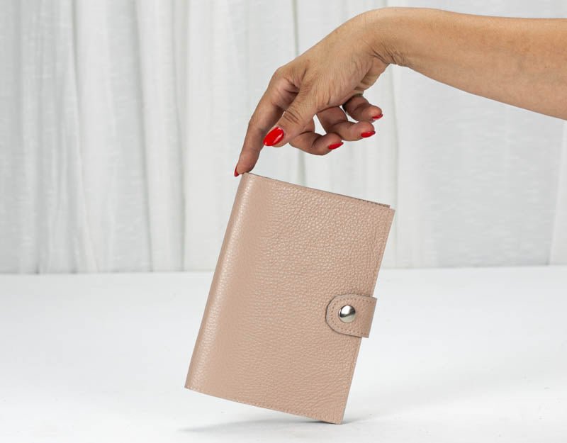 Iole wallet - Powder pink leather - milloobags