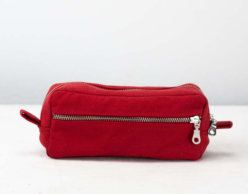 Brick case - Red cotton canvas - milloobags