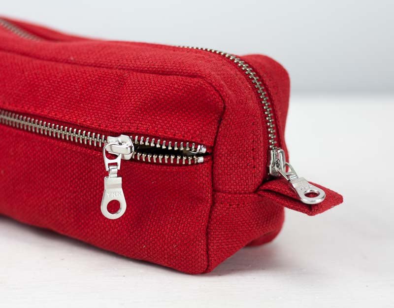 Brick case - Red cotton canvas - milloobags